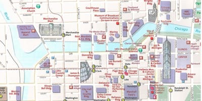 ನಕ್ಷೆ city of Chicago